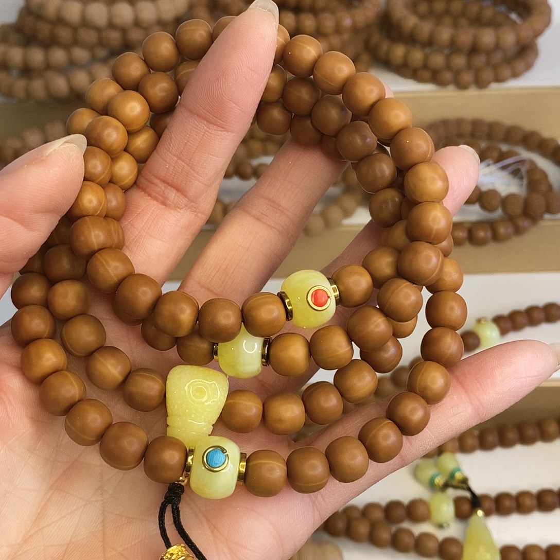 小***三猴头核桃手串脖挂