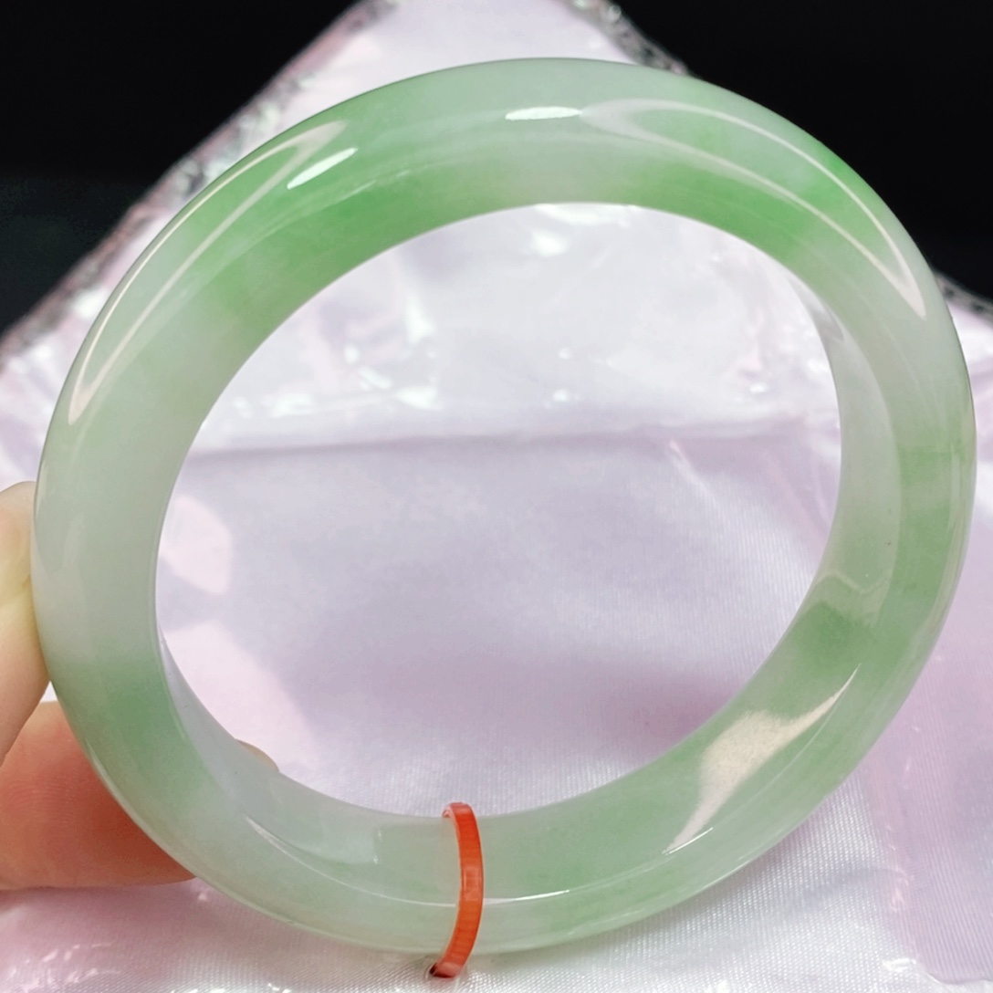 未镶嵌手镯翡翠55.8正圈