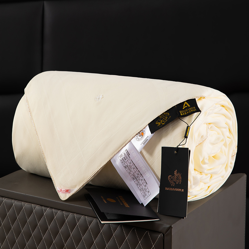 芭宝瑞【春秋被BABAORUI】高档100%纯手工蚕丝被春秋被夏凉被空调被