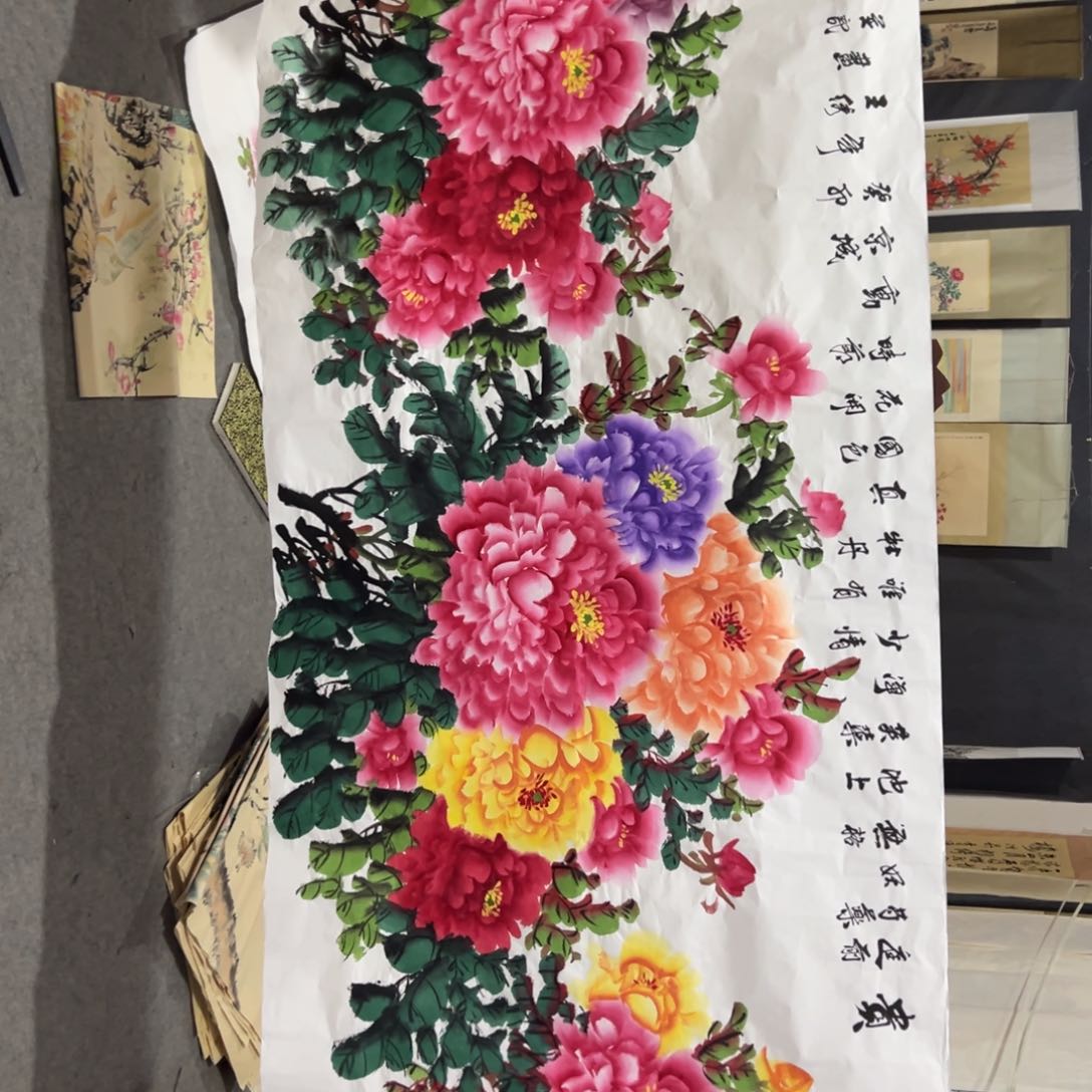 国画国画作品画心一张