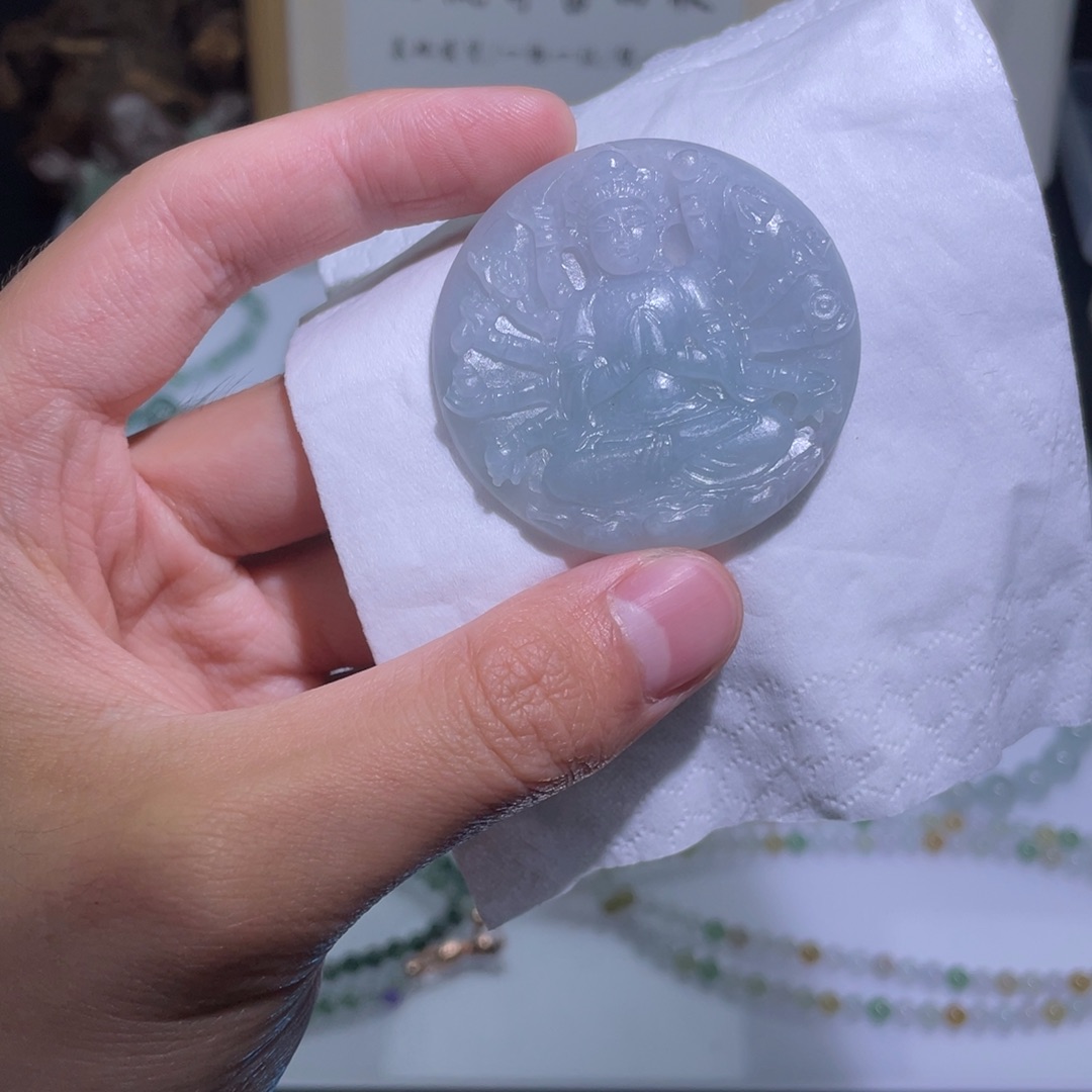 定制翡翠未镶嵌吊坠14