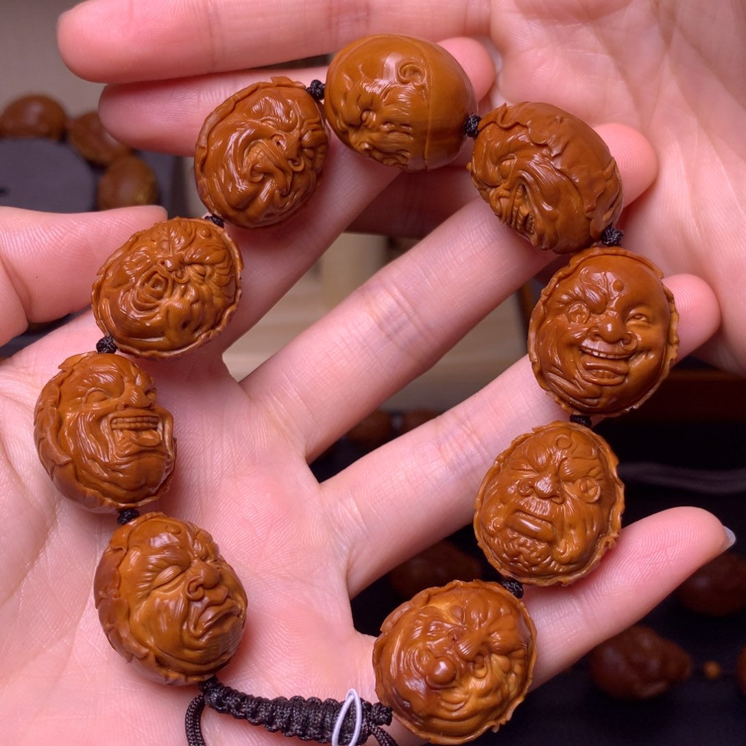 橄榄核手串/手链荷叶恶僧