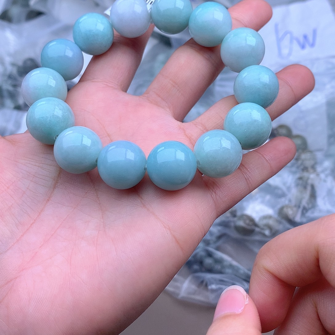 未镶嵌手串定制翡翠