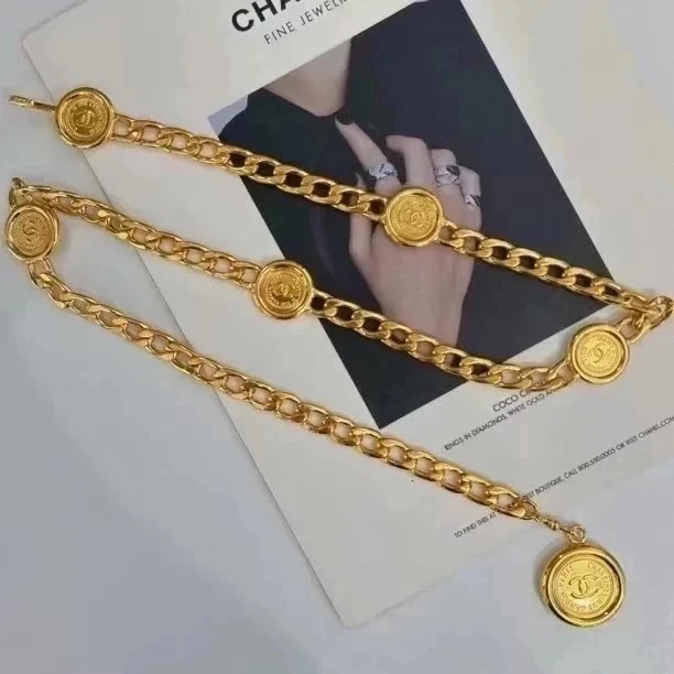 95新 Chanel/香奈儿 Chanel vintage香奈儿中古金币腰链