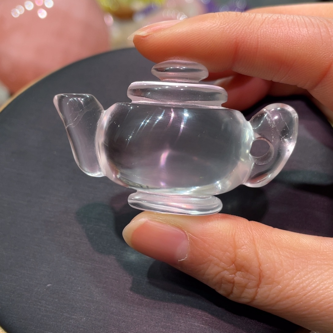 水晶摆件把把壶未镶嵌