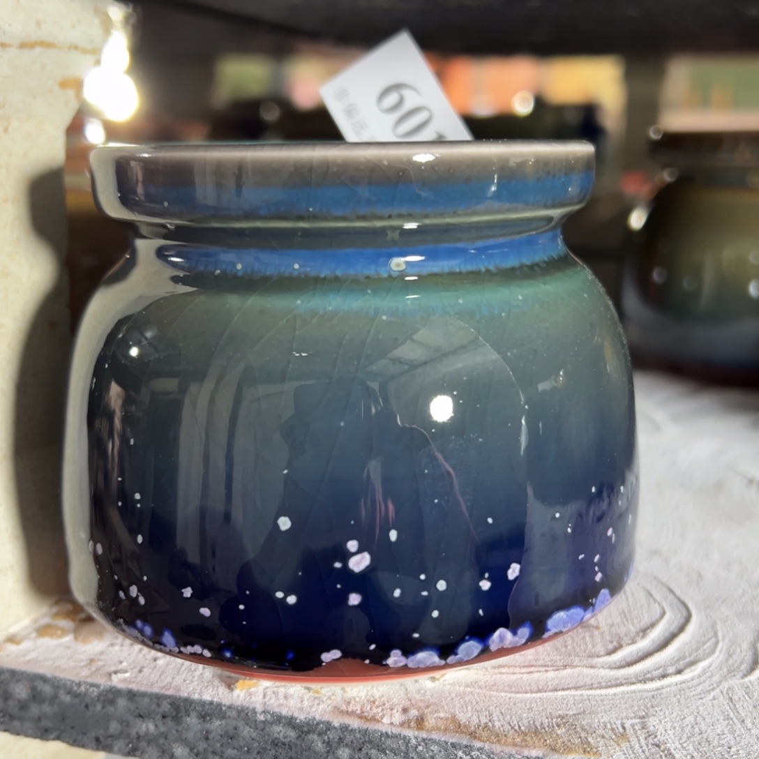 红陶口7高8 景德镇手工花盆