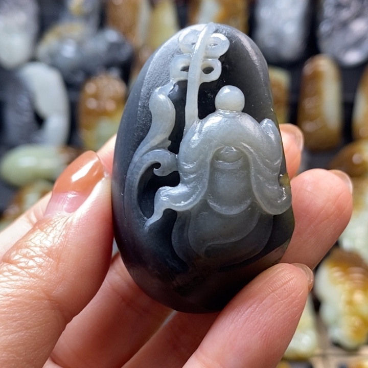 和田玉未镶嵌挂件