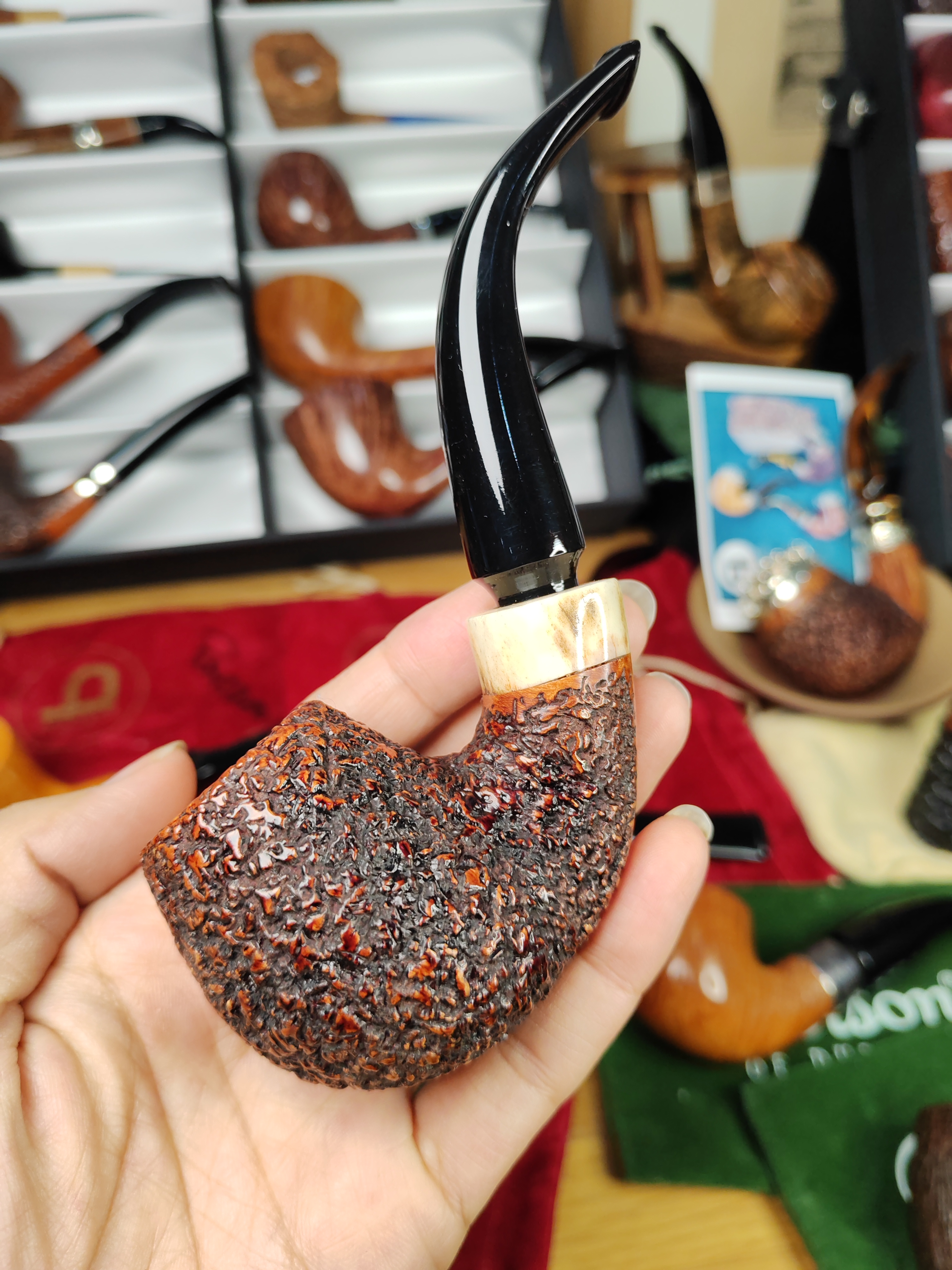 帕斯库奇雕刻大弯烟斗