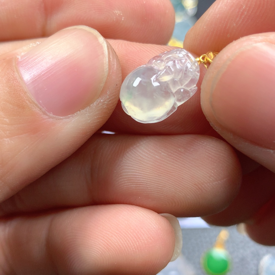 【闪购商品】翡翠颈饰18K金镶嵌翡翠