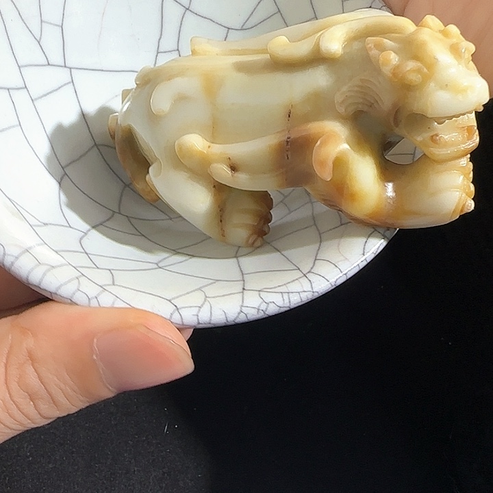 瓷片摆件恭喜发财工艺结缘35