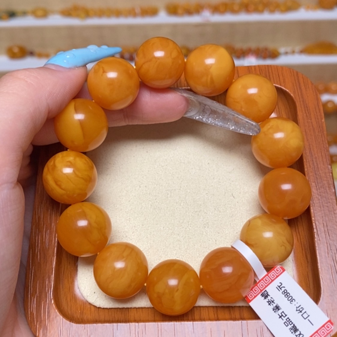 【闪购商品】未镶嵌蜜蜡手链手串