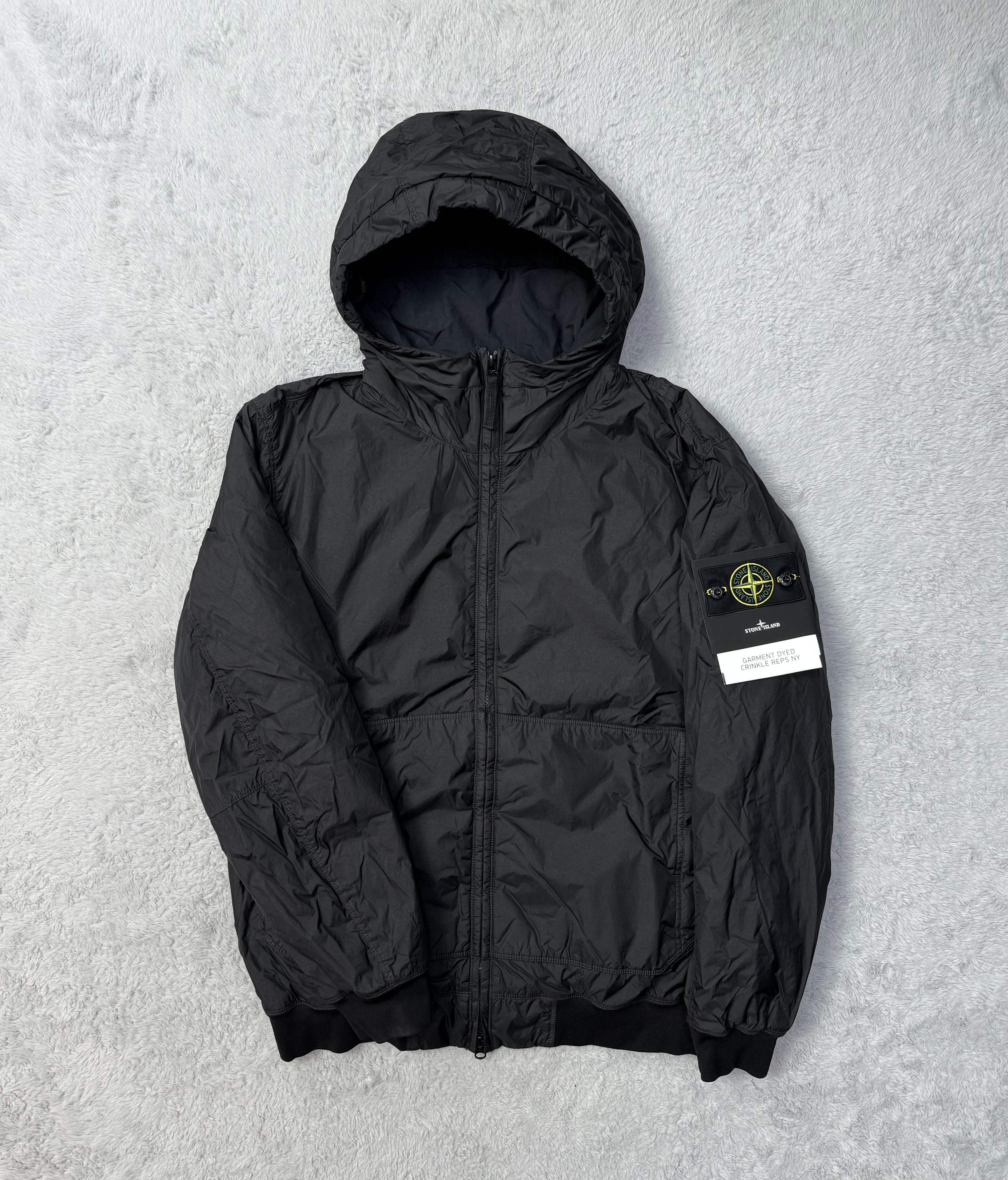 未使用 STONE ISLAND 石头岛FW25轻质再生尼龙连帽棉服外套