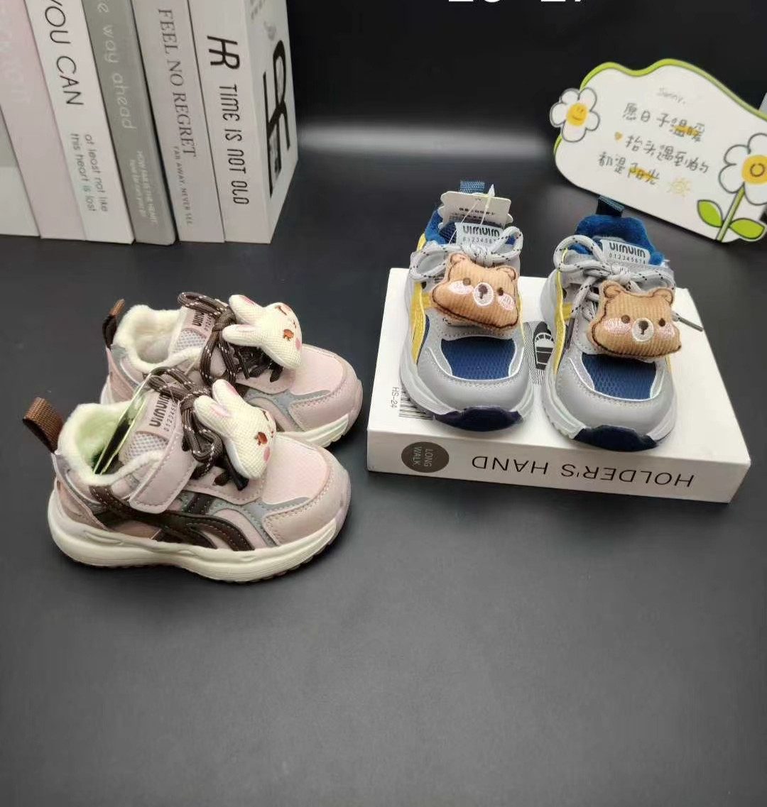 防滑冬季魔术贴男女童鞋子休闲鞋