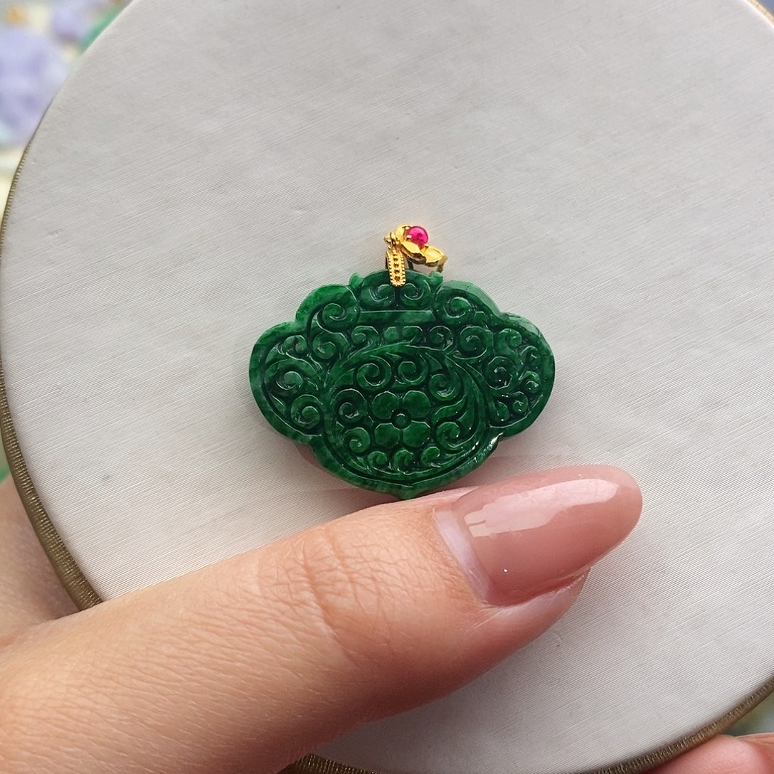 翡翠未镶嵌吊坠(不含链)