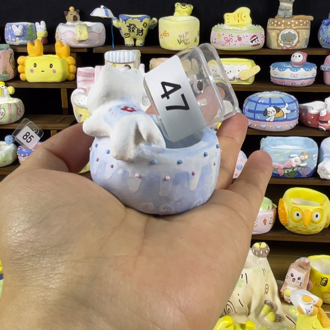 咕***咕47小马烧制成品盆