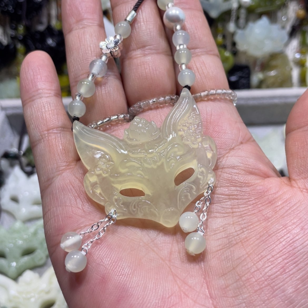 【闪购商品】岫玉颈饰未镶嵌81吊坠