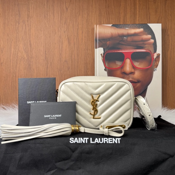 99新 YSL/圣罗兰 流苏点缀人字纹腰包/00140