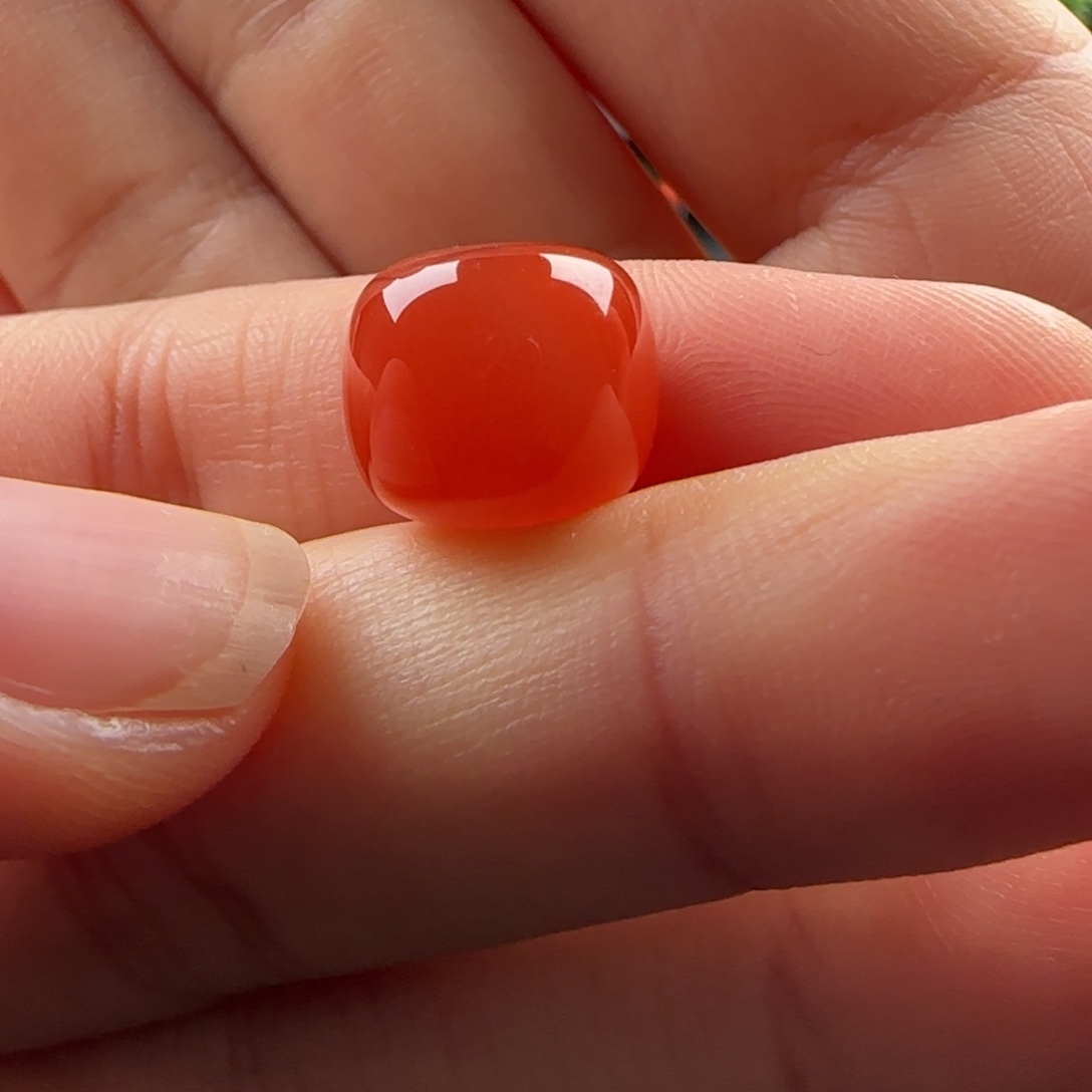 南红玛瑙未镶嵌老型12x10.4满红砂 色润 全品