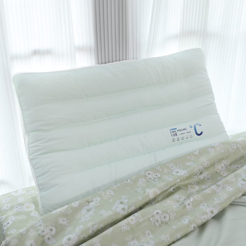【小冰膜】夏季清凉枕头抱枕双面可用慢回弹柔软冰丝小冰膜凉感枕