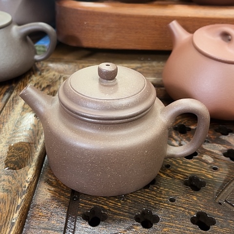紫砂茶壶德钟天清暗干色180c c
