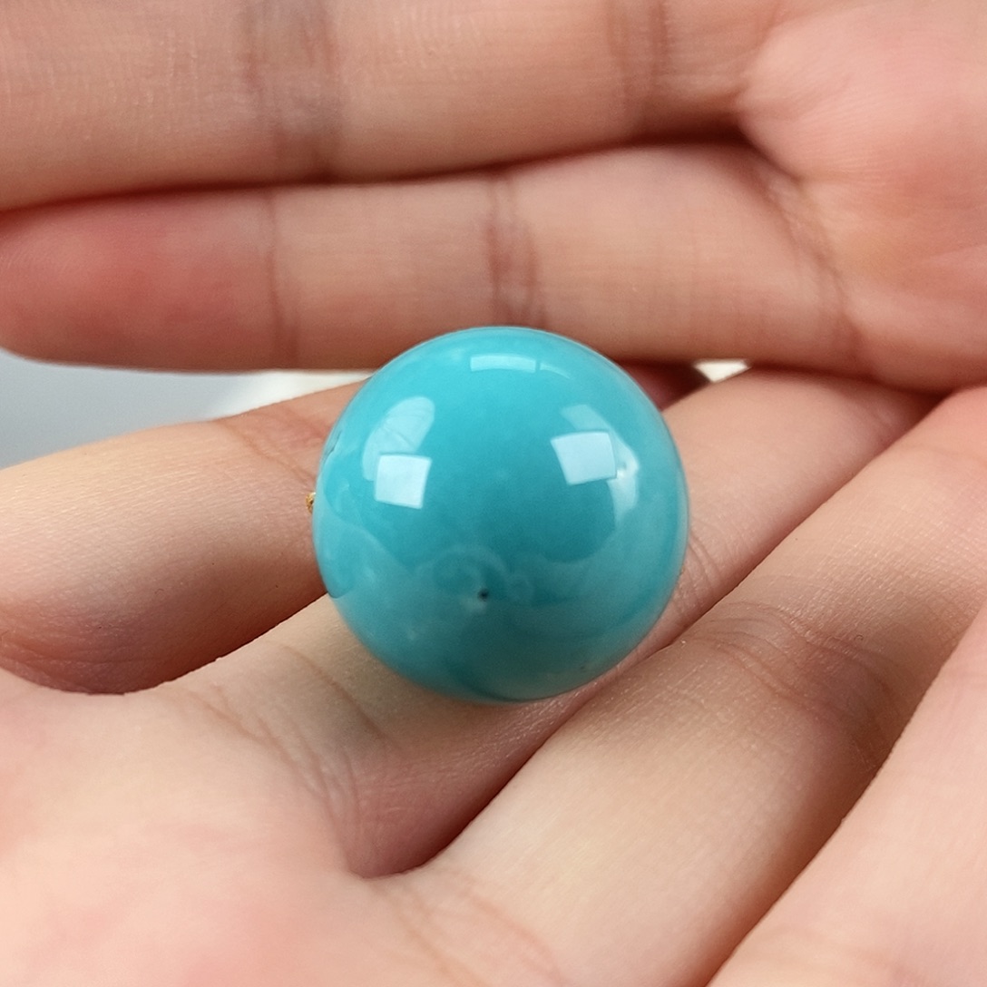 绿松石未镶嵌珠宝奇石18mm+