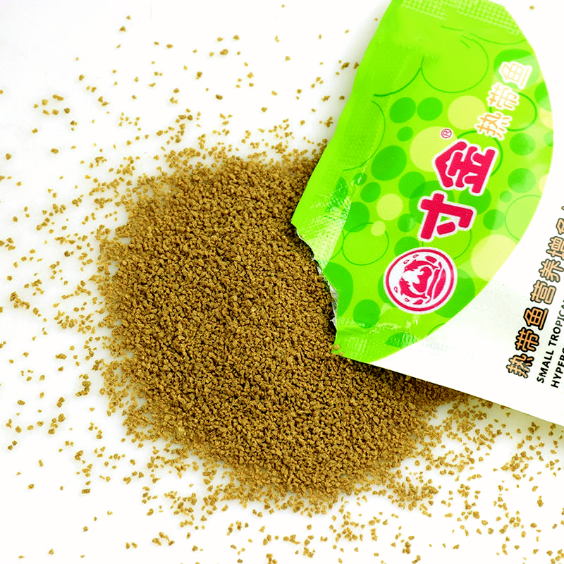 微颗粒小型金鱼观赏鱼饲料草金鱼锦鲤鱼热带鱼通用型饲料