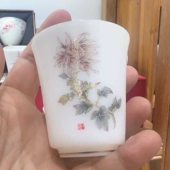 杯子德化璞玉冰种玉瓷