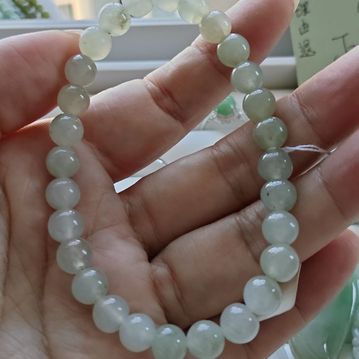 翡翠未镶嵌手链冰串