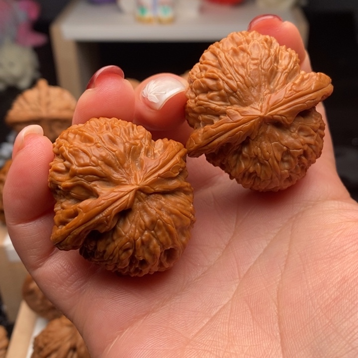 把件文玩核桃白狮子40