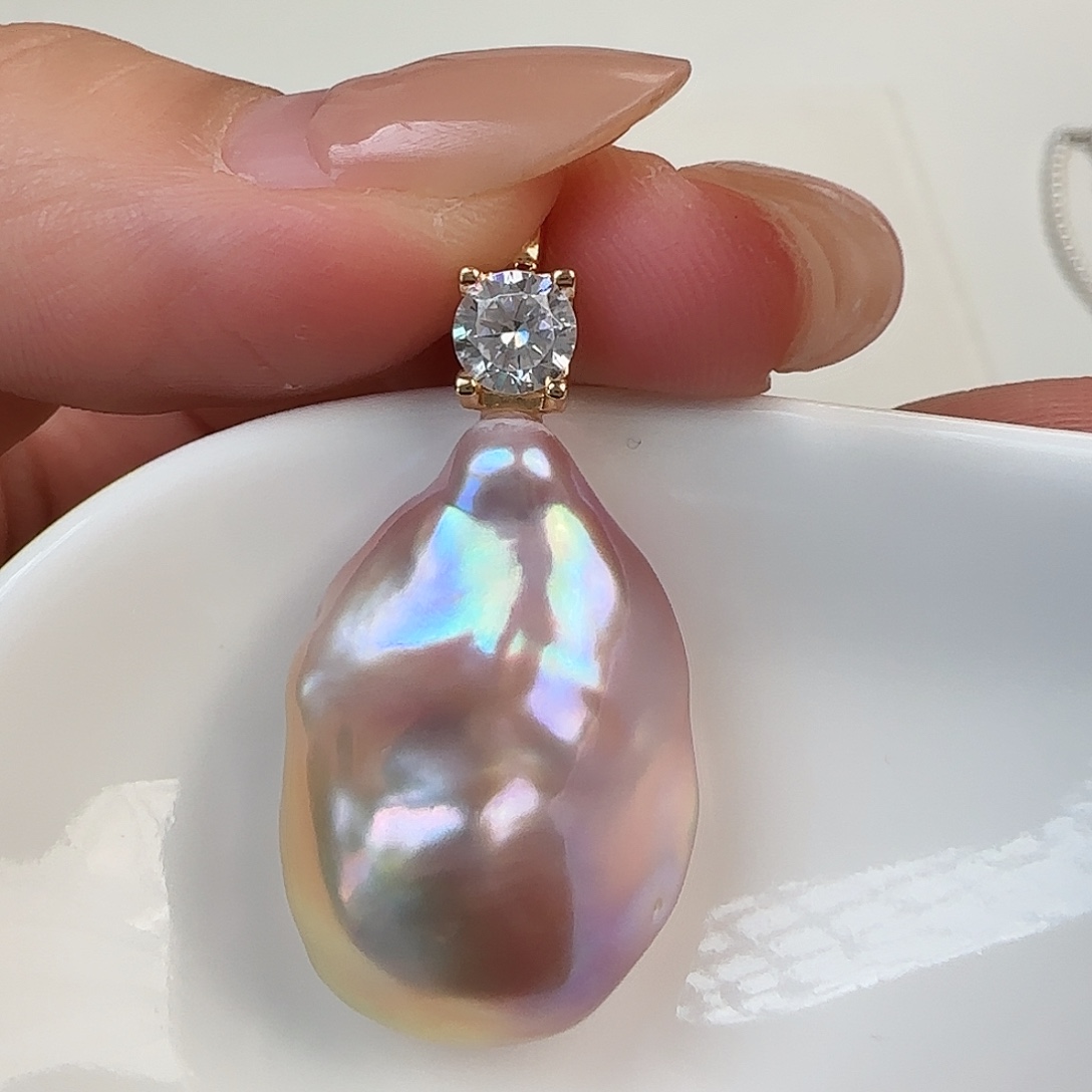 Y***u淡水珍珠耳饰银S925镶嵌