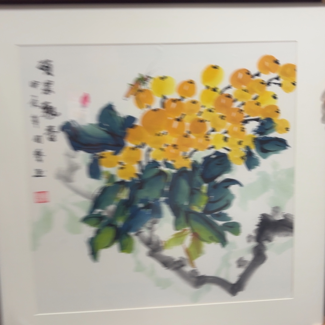 国画带框绘画作品