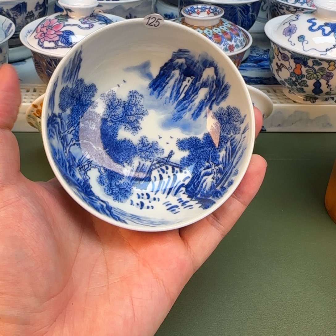 彦祖纯手工手绘茶具125