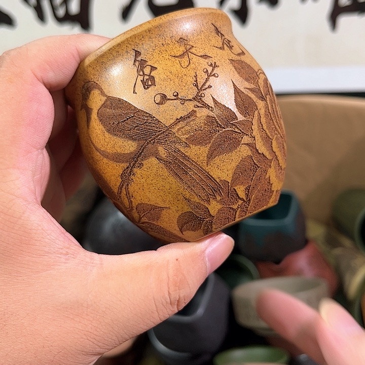 茶杯紫砂全手工紫砂主人杯