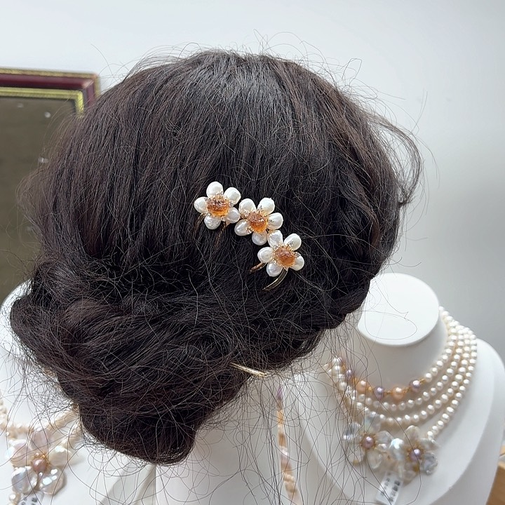 淡水珍珠胸饰银S925镶嵌