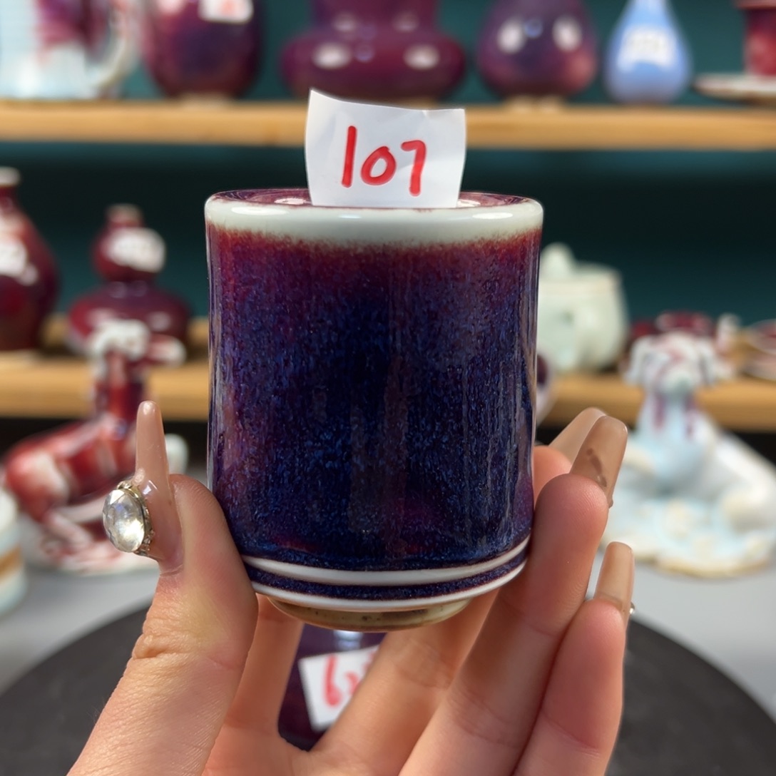 瓷片微瑕主人杯纯手工