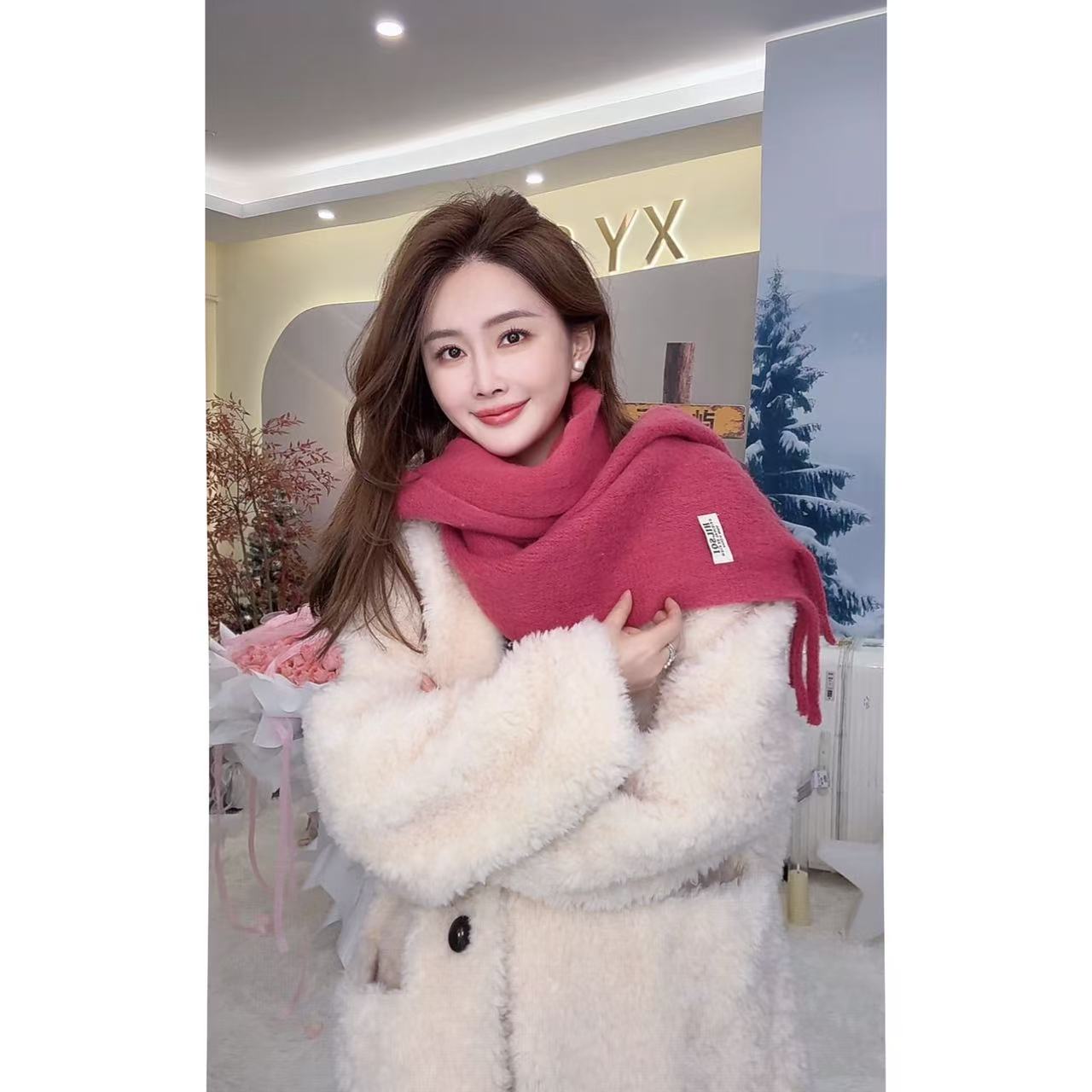 【氛围感必备】小允姐姐2025新款时尚高级围巾【1124】