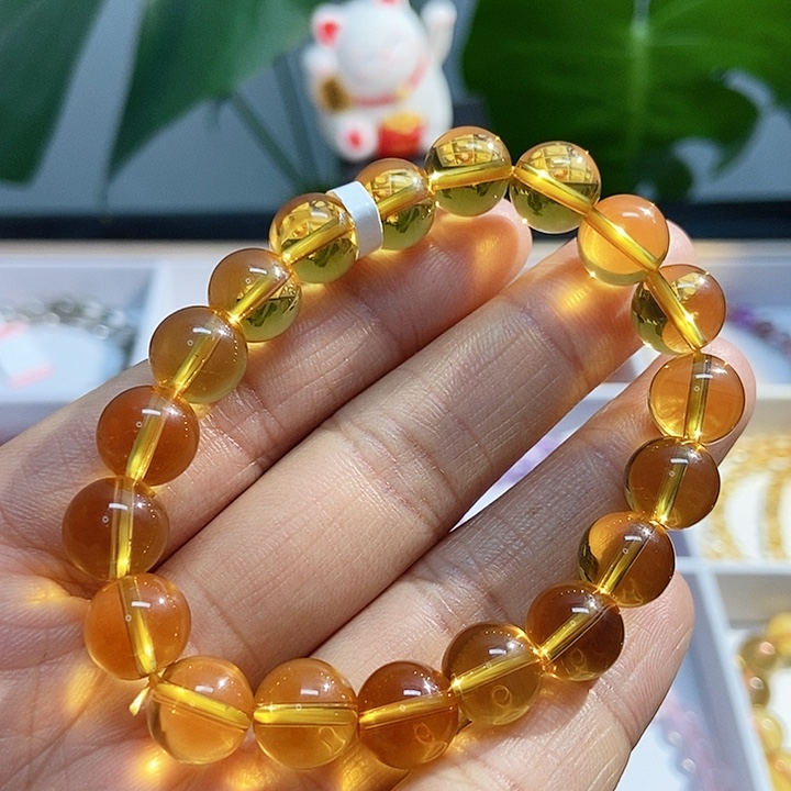 水晶手链未镶嵌黄水晶