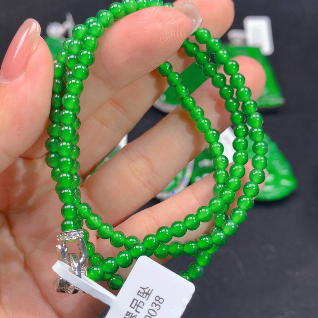 翡翠颈饰银S925镶嵌1111111111