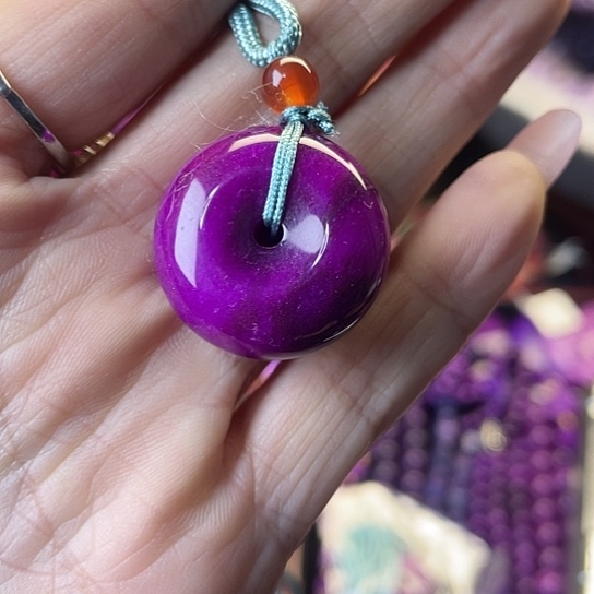 非金属南非老油料果冻平安扣G7