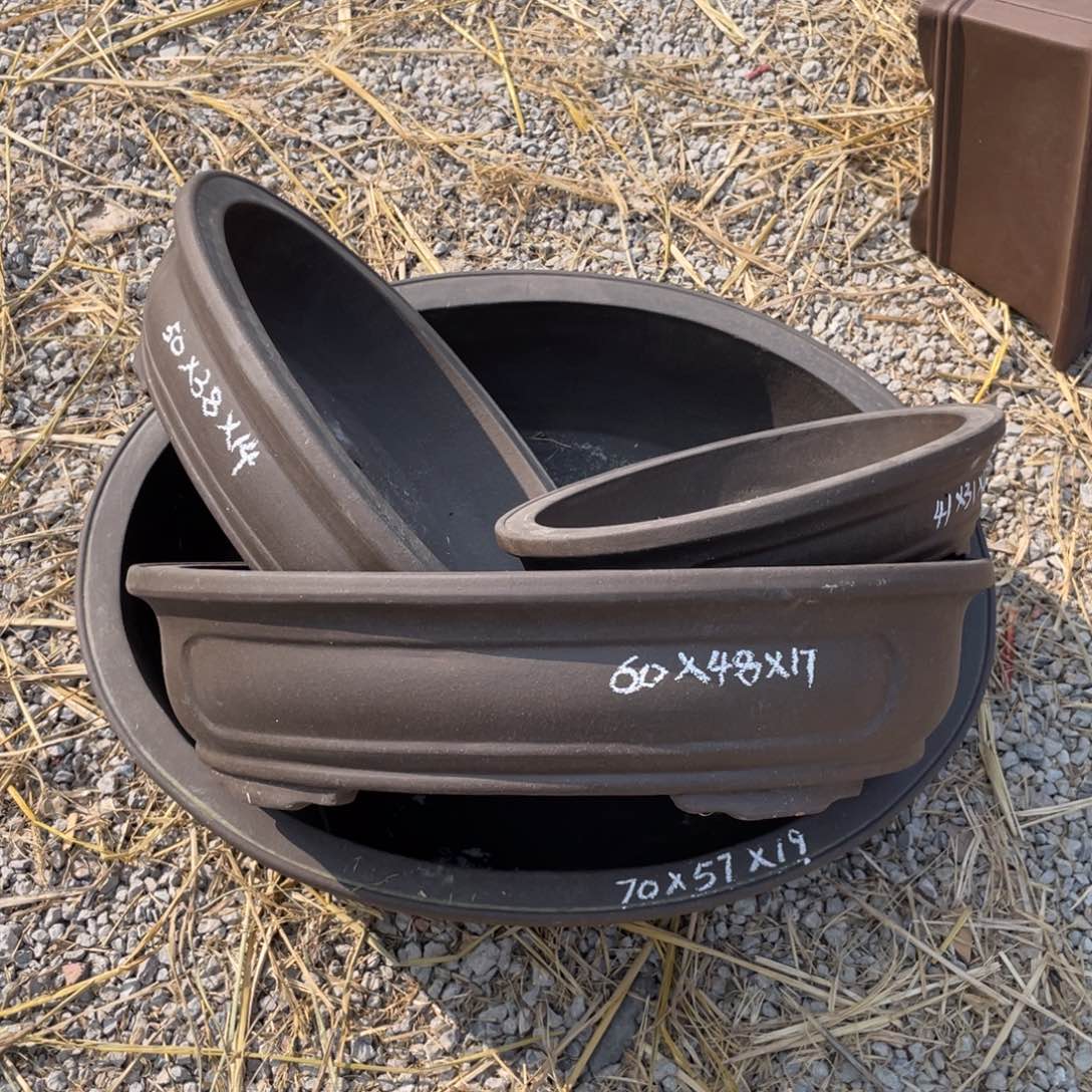 紫砂椭圆 一套 四只