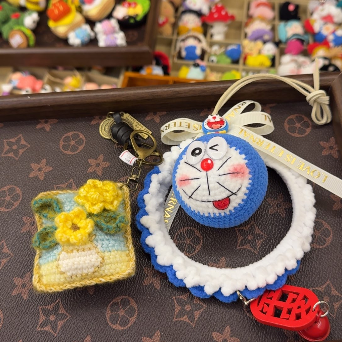 针织品毛线钩织成品车挂包挂