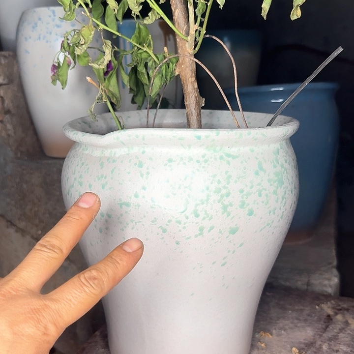 紫砂花盆微瑕花盆处理来啦