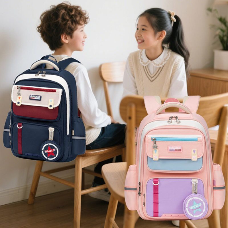 新款小学生儿童书包一年级减负书包男护脊防泼水背包女三年级女生