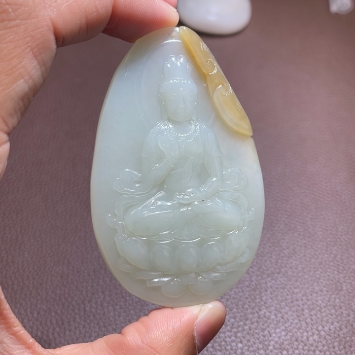 和田玉未镶嵌吊坠(不含链)