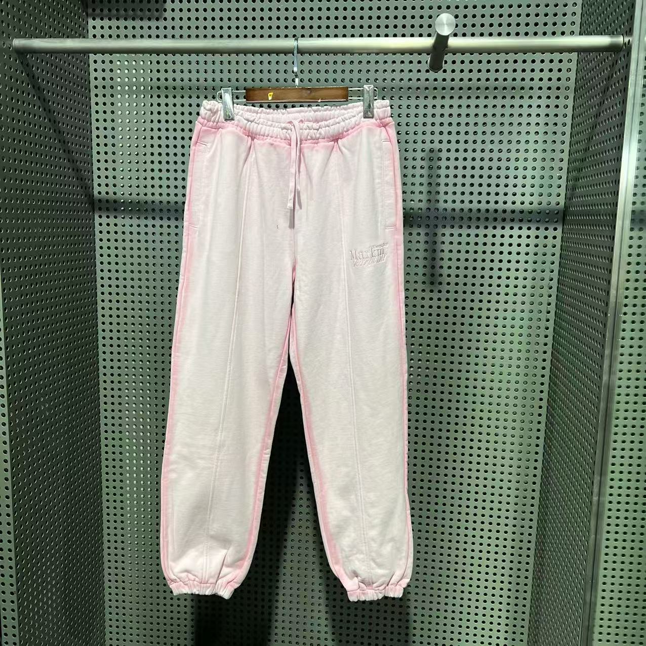 MM 韩系男款粉色简约宽松束脚休闲裤 MGFBA46270 46270