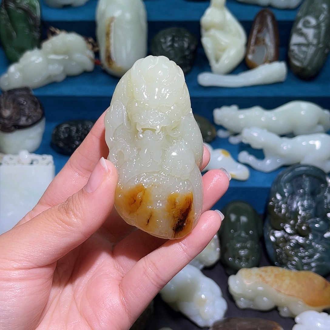 和田玉未镶嵌挂件