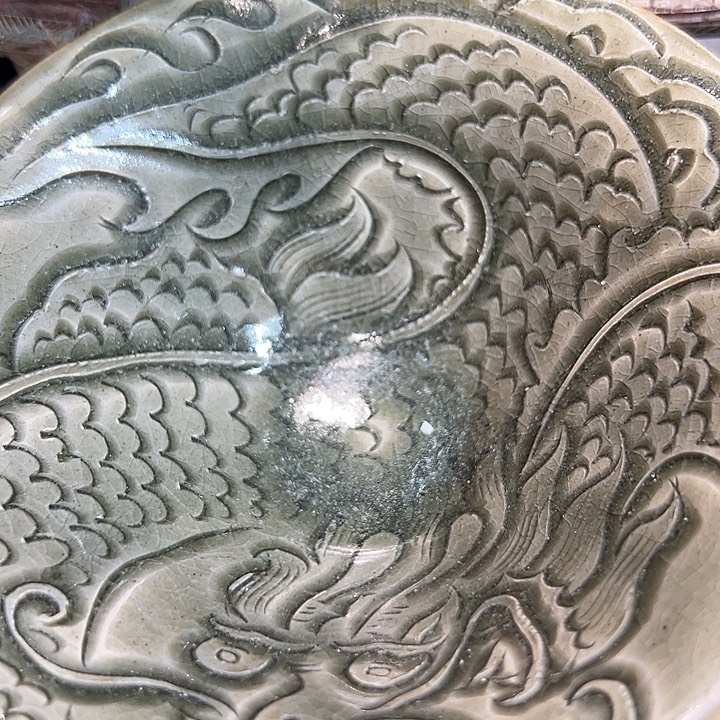 瓷片缠****盘瓷器工艺美术精品