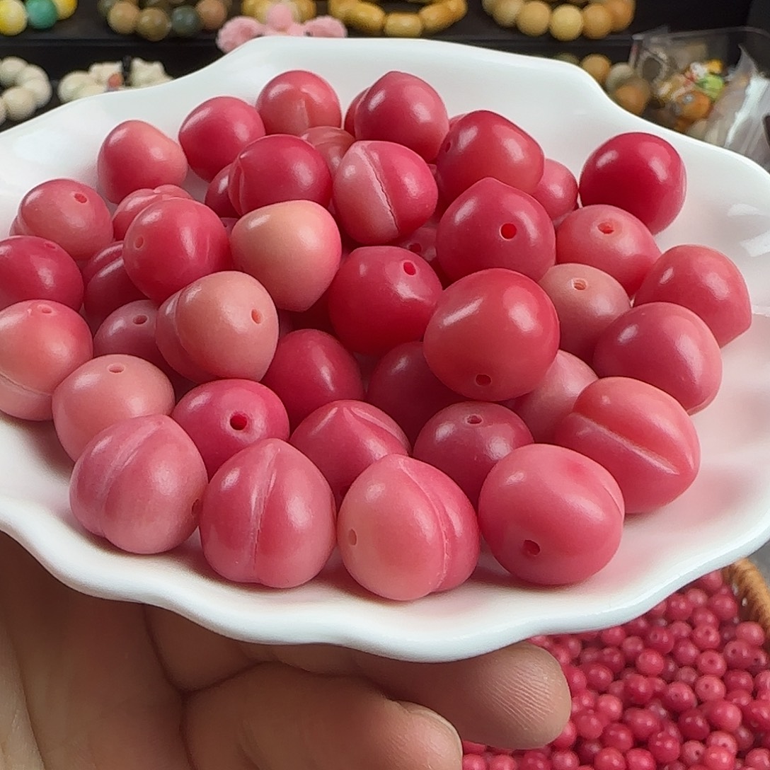 手串菩提根/象牙果瑕疵卡16/17水蜜桃20颗裂
