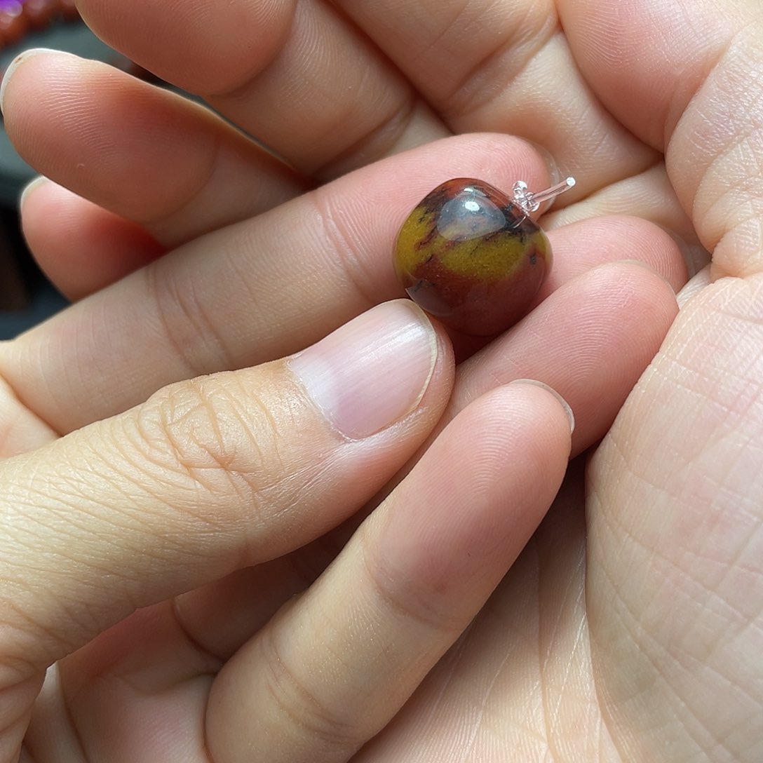 未镶嵌单珠南红玛瑙  16