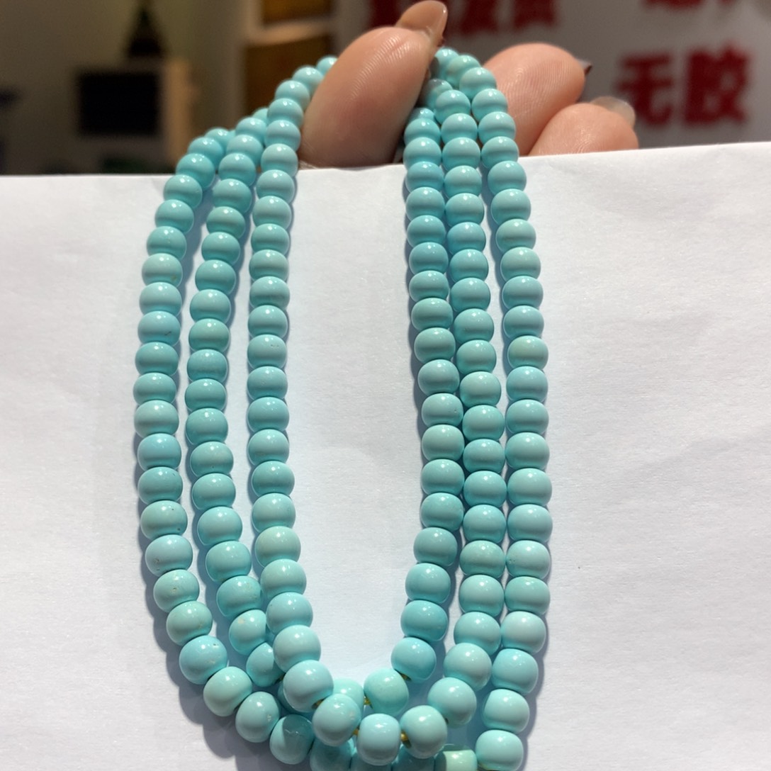 未镶嵌绿松石长链